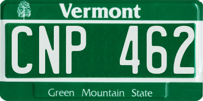 VT license plate CNP462