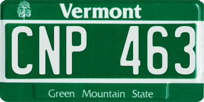 VT license plate CNP463