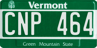 VT license plate CNP464