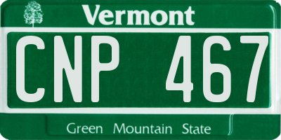 VT license plate CNP467