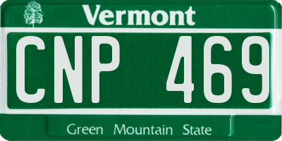 VT license plate CNP469