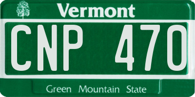 VT license plate CNP470