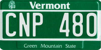 VT license plate CNP480
