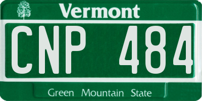 VT license plate CNP484