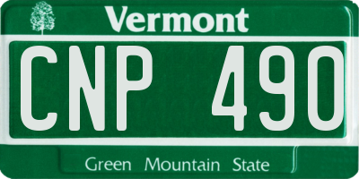 VT license plate CNP490