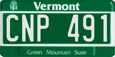 VT license plate CNP491