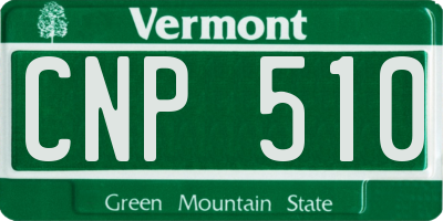 VT license plate CNP510