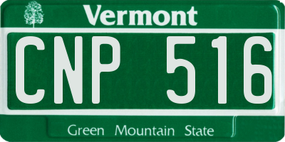 VT license plate CNP516