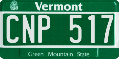 VT license plate CNP517