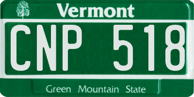 VT license plate CNP518