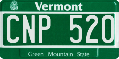 VT license plate CNP520
