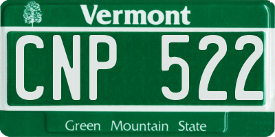VT license plate CNP522