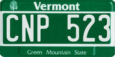 VT license plate CNP523