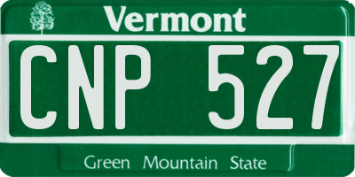 VT license plate CNP527