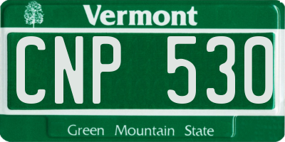 VT license plate CNP530