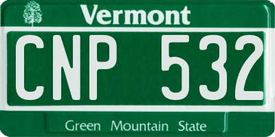 VT license plate CNP532