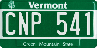 VT license plate CNP541