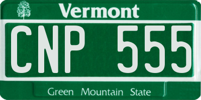 VT license plate CNP555