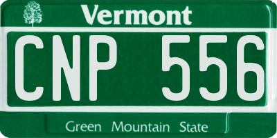 VT license plate CNP556