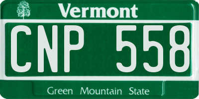 VT license plate CNP558