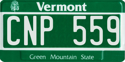 VT license plate CNP559