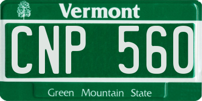 VT license plate CNP560