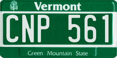 VT license plate CNP561