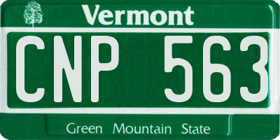 VT license plate CNP563