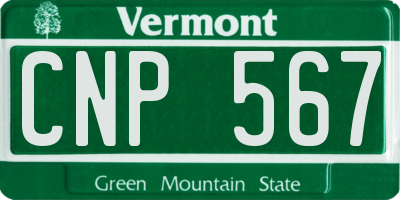 VT license plate CNP567