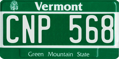 VT license plate CNP568