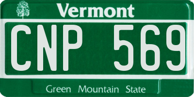 VT license plate CNP569