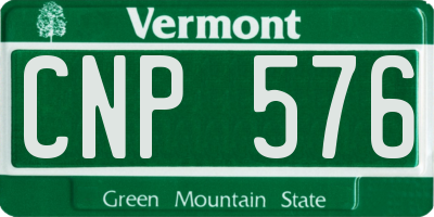 VT license plate CNP576