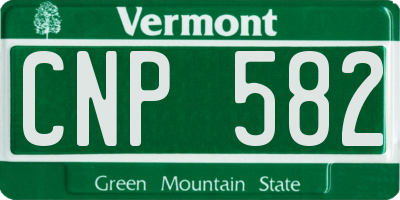 VT license plate CNP582