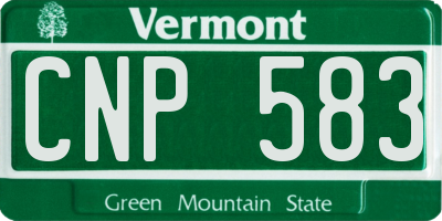 VT license plate CNP583