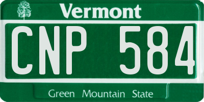 VT license plate CNP584