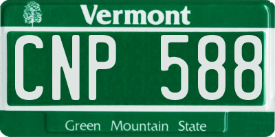 VT license plate CNP588