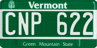 VT license plate CNP622