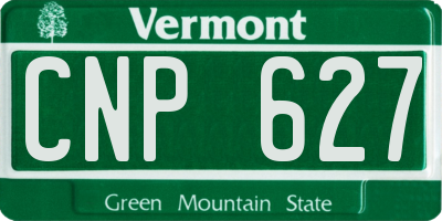 VT license plate CNP627