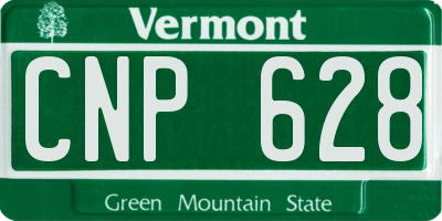 VT license plate CNP628