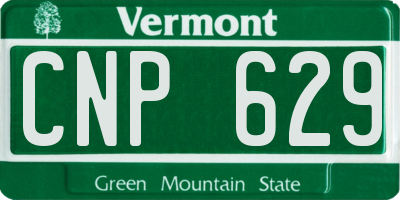 VT license plate CNP629