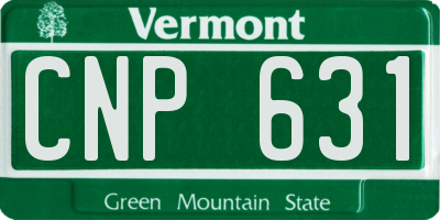 VT license plate CNP631