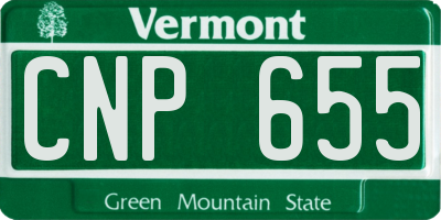 VT license plate CNP655