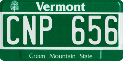 VT license plate CNP656