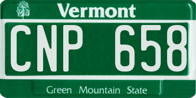 VT license plate CNP658