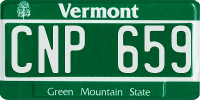 VT license plate CNP659