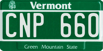 VT license plate CNP660