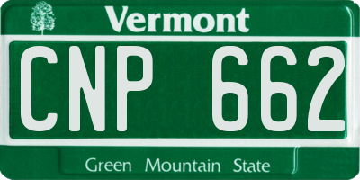 VT license plate CNP662