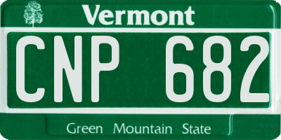 VT license plate CNP682