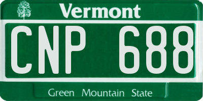 VT license plate CNP688