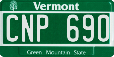 VT license plate CNP690
